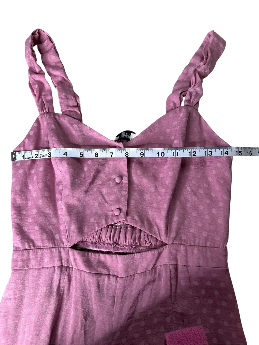 Show Me Your Mumu Women’s Brighton Jumpsuit. Size Medium l. Pink Polka Dots
